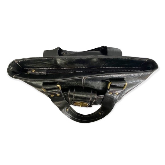 Black Shoulder Tote Bag - Picture 7 of 11